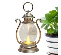 Lanternes Batterie en métal - émet une lumière chaude, lampe vintage, lampe de table cage en métal | Veilleuses pour jardin, patio, porche, salon, chevet de chambre