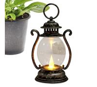 Lanternes Batterie en métal - émet une lumière chaude, lampe vintage, lampe de table cage en métal | Veilleuses pour jardin, patio, porche, salon, chevet de chambre