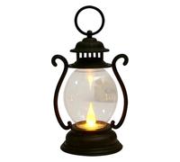 Lanternes Batterie en métal - émet une lumière chaude, lampe vintage, lampe de table cage en métal | Veilleuses pour jardin, patio, porche, salon, chevet de chambre