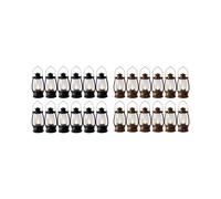 Lanternes Bougie Vintage Pour Intérieur 12pcs Mini Lanterne Avec Bougies Scintillantes Petites Lanternes Suspendues Pour Décoration Intérieure Noir