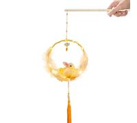 Lanternes d'automne -automne pour 24 cm fabriquées à la main - Lapin | Kit de fabrication de lampe torche portable lumineuse | Lanterne lapin de style ancien pour la fête F