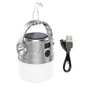 Lanternes de camping solaires - Lampe LED de camping rechargeable solaire, lampe torche LED rechargeable par USB légère Lampe de camping - Pour randonnée et jardin