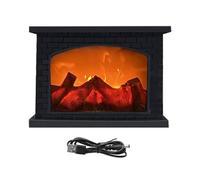 Lanternes de cheminée - Lampe de feu LED à piles | Lampe de chargement USB sans flamme | Décoration d'intérieur de salon | Décoration de table pour jardin, camping, terrasse, balcon, pièce décorative