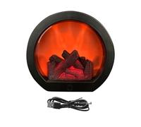 Lanternes de cheminée - Lampe de feu LED à piles | Lampe de chargement USB sans flamme | Décoration d'intérieur de salon | Décoration de table pour jardin, camping, terrasse, balcon, pièce décorative