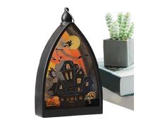 Lanternes de citrouille d'Halloween,Lanterne à l'ancienne LED avec design citrouille et squelette - Décorations extérieures pour le jardin Plafond Salon