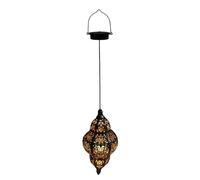 Lanternes de jardin, lanternes solaires extérieures,Lampe solaire extérieure étanche Lanterne - Lampe de jardin d'art de fer Hangable avec , effets d'ombre Décoration rétro pour patio, jardin,