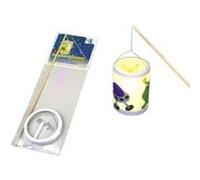 Ursus Blanco 6710000 Kit de Bricolage pour lanternes en Papier Transparent 20 x 15,3 cm, Vierge.