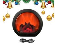 Lanternes décoratives intérieures,Lampe Feu LED - Sans flamme Décorative Batterie Avec USB Pour Balcon Salon Ma Jardin Noël