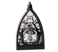 Lanternes d'Halloween d'intérieur | Lanterne squelette château de pour patio, centre de table pour intérieur ou extérieur, cour, porte arrière, jardin, camping, arrière-cour, porche