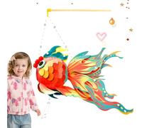 Lanternes du Nouvel An DIY | Kits de lanternes chinoises en forme de poisson faites à la main avec lumière LED - Nouvel An chinois pour décorations de festival de printemps