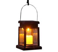 Lanternes extérieures à énergie solaire,Lanternes solaires étanches pour table | Candle Solar Powered Lights Yard Decor Outdoor Décoratif pour Pathway Courtyard Party