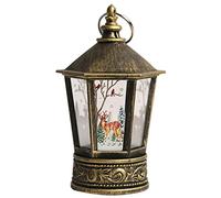 Lanternes LED d'extérieur à piles suspendues avec crochet pour sapin de Noël, jardin, cour, décorations de vacances, lanternes de Noël, décorations d'intérieur et d'extérieur décoratives lumineuses