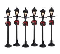 Lanternes - LEMAX - Réverbère - Noir - Utilisation extérieure - 6 pièces