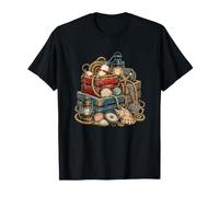 Lanternes maritimes Cordes Coquillages Boussole Caisses T-Shirt