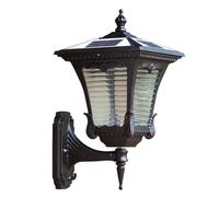 Lanternes murales solaires à LED, éclairage Festif, éclairage extérieur de Jardin, Applique Murale de clôture, Lampe en Aluminium et Verre, projecteurs extérieurs pour Porte de Villa, 26 x 4