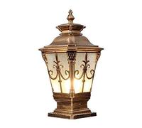 Lanternes murales Vintage pour poteaux de clôture, Lampes de Pilier de Cour européennes étanches IP54, Lampes de Colonne extérieures Vintage en Aluminium moulé sous Pression et Verre E27, éclaira