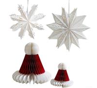 Lanternes origami esthétiques pour créer une atmosphère de Noël confortable (B)