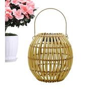 Lanternes Solaires - Lanterne Solaire Extérieure | Lampe de Rotin Hangable Résistant aux intempéries | Lanterne Powered - Pour la maison Balcony Patio Jardin Jardin Pathway Pathway Gate Wall Tree