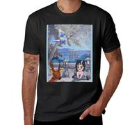 Lanterns on Miyajima Island T-Shirt Black L
