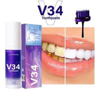 LANTHOME V34 dentifrice blanc brillant dents blanches nettoyage oral haleine claire 30ml