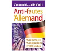 Collectif – Anti-Fautes Allemand – Grammaire, tableaux de conjugaisons, 7000 verbes – Broché