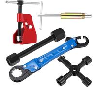 Lanties Lot de 5 clés d'arrêt d'angle pour plomberie, extracteur de manchon de compression pour raccord de compression de 1,27 cm, outil de retrait de virole pour tube en cuivre de 1,27 cm, clé