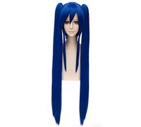 LanTing Cosplay Perücke Fairy Tail Wendy Marvell Blue Clip Lange Perücke Styled Frauen Cosplay Party Fashion Anime Human Costume Full wigs Synthetic Haar Heat Resistant Fiber