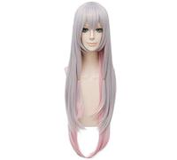 LanTing Cosplay Wig Eromanga Sensei Gray Mix Pink Long Wigs Corta Cosplay Party Fashion Anime Human Costume Full wigs Synthetic Hair Heat Resistant Fiber