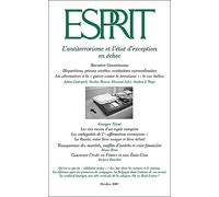 L'antiterrorisme et l'état d'exception en échec - Collectif - Esprit - broché - Revue