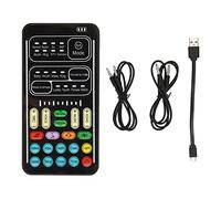 LANTRO JS Changeur de voix portable pour téléphone portable, PC et appareils de jeu, mini carte son multifonctionnelle, 450mAh 5V, édition anglaise, compatible avec différentes marques