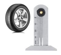 LANTRO JS - Compteur de profondeur de bande de roulement pour pneus, jauge à coulisse en acier inoxydable Instrument de mesure de la profondeur de la bande de roulement 0-30 mm