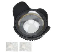 LANTRO JS Fisheye Filtre d'objectif grand angle pour boîtier ILDC DSLR durable, haute transmission de la lumière, résistant à la compression, adaptateur fileté M67, couvercle d'objectif multifonction