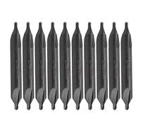 LANTRO JS Lot de 10 forets de centrage de 2 mm - Assortiment de forets à centrage automatique - Outils de positionnement en acier rapide pour le travail du métal de tour