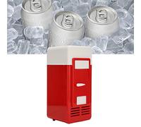 LANTRO JS Mini réfrigérateur USB, Réfrigérateur Boissons Boîtes de conserve, Réfrigérateur USB, Réfrigérateur Boisson Boisson Réfrigérateur Voyage Car, pour la maison et le Bureau(Rouge)
