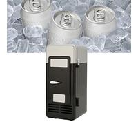 LANTRO JS Mini réfrigérateur USB, Réfrigérateur Boissons Canettes, Réfrigérateur USB, Réfrigérateur Boisson de Boisson Réfrigérateur Voyage Car, pour la maison et le Bureau(Noir)
