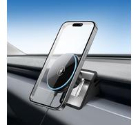 LANTU Support de téléphone Portable Qi2 certifié 15 W pour Tesla Model Y 2025-2026 et Model 3 2024-2026 - Aimant de Voiture avec câble C-C de 1 m pour iPhone 12-17 série Tesla Juniper Highland