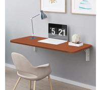 LANTUS Bureau d'ordinateur, Murale Pliante Bureau Plateau, Table de Salle à Manger Table de Cuisine pour Le Mur Table Pliante-60 * 30 * 1,6 cm-Couleur Teck