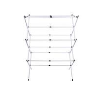 LANTUS Étendoir à Linge Pliable,Séchoir à Linge, Tour de Séchage, Étendoir Vertical, Sèche-Linge Gain de Place pour Balcon,75 x 40 x 105 cm (en Forme de X - Blanc)