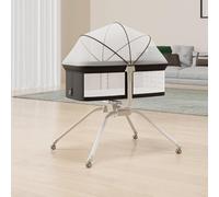 LANTUS lit bébé 3 en 1 avec Fonction de Berceau,Pliable, lit Parapluie bébé avec Matelas, de 0 à 35kg,moustiquaire, réglage de l'inclinaison, lit bébé Pliant, 94 * 70 * 80cm (Noir)