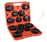 LANTUS RELOVE Coffret de Cloches pour Filtre à Huile - Outillage Mecanique Auto pour Couvercles de Filtre à Huile - Outils Mecanique pour Serrage Conforme aux Données Constructeurs - 14 Pièces