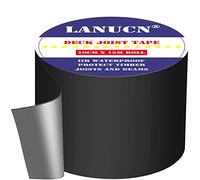 LANUCN Ruban de masquage en bois pour pont, ruban d’étanchéité pour structure porteuse de terrasse pour l’extérieur étanche, ruban pour poutres pour arrêter l’eau/la pourriture due à l’humidité (10 cm