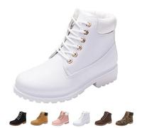 Lanunlly Bottines pour femme à talon bas Cowboy Bottes minimalistes confortables Boots Courtes Rétro Bottine Vintage Chaussures originales Bottes antidérapantes élégantes pour fête pour automne hiver