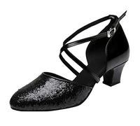 Lanunlly Chaussures de danse latine pour femme Salsa et Bachata Chaussures de danse salsa et bachata Chaussures de danse modernes pratiques et performantes avec semelle souple Jazz professionnelle