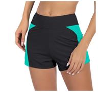 Lanunlly Culotte de bain menstruelle pour femme fille adolescente taille haute bikini menstruel culotte ventre plat maillot de bain string séchage rapide plage vacances, bleu ciel, M