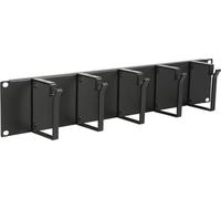Lanview 2U 19 Cable Organizer Panel, 5 Hook Black, RAO105BL (5 Hook Black)