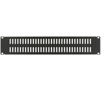 Lanview 2U 19" SCREW TYPE, VENTED BLANK PANEL BLACK