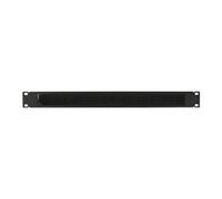 Lanview by Logon - Organiseur de câbles en rack - simple type, brushed - noir - 1U - 19"