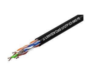 Lanview LVN122151 Netzwerkkabel Schwarz 305 m Cat6 U/UTP (UTP) (LVN122151)