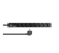 Lanview LVR-2MSCH-SPD-SCH8 Multiprise 19" 8x Schuko 16A