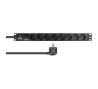Lanview LVR-2MSCH-SPD-SCH8 unité de distribution d'énergie 8 sorties CA 1U Noir